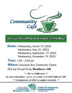 Community Cafe - Constance Bay 2025_English