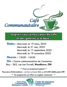 Community Cafe - Constance Bay 2025_French